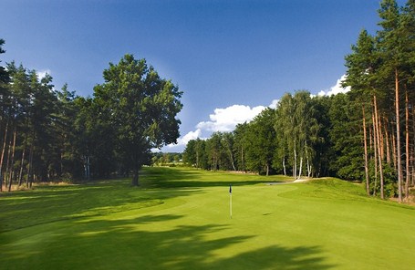 Golfing holidaya Arnold Palmer Golf Course treelined fairway 